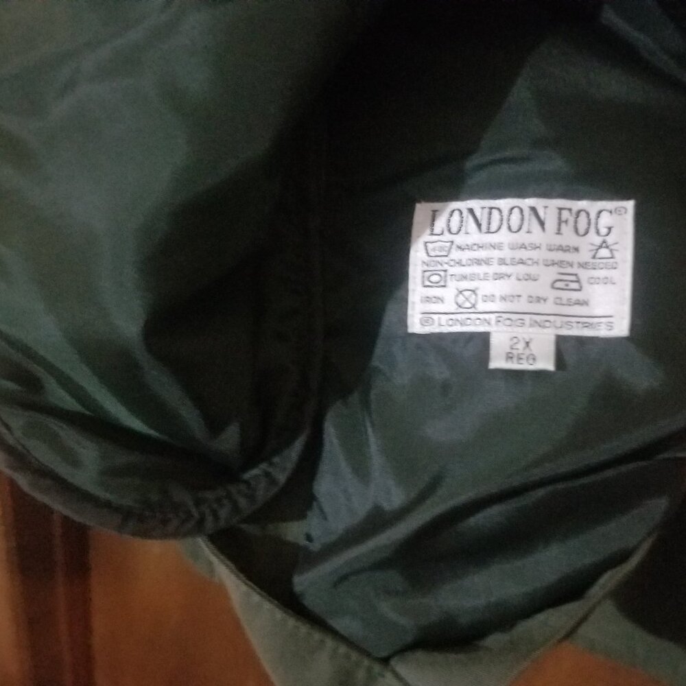 London Fog Outerwear 2 in 1 green 2X jacket - Picture 9 of 12